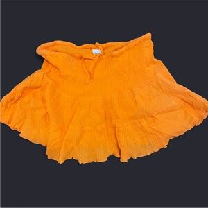 Vibrant Orange‎ Skater Skirt